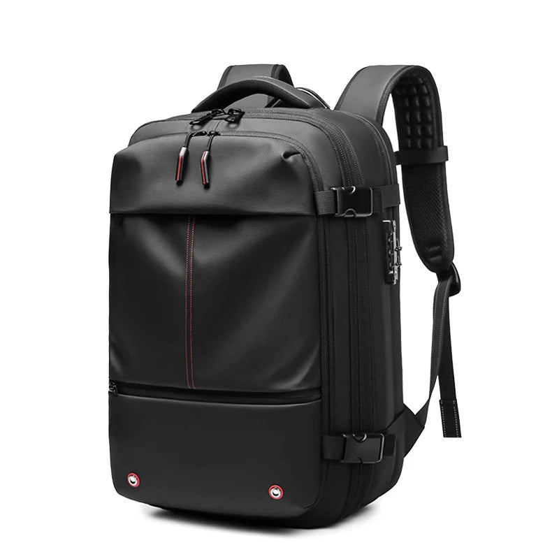 Men's Travel Backpack with Vacuum Compression for 17-Inch Laptops - Versatile Business and Hiking Backpack with Large Capacity