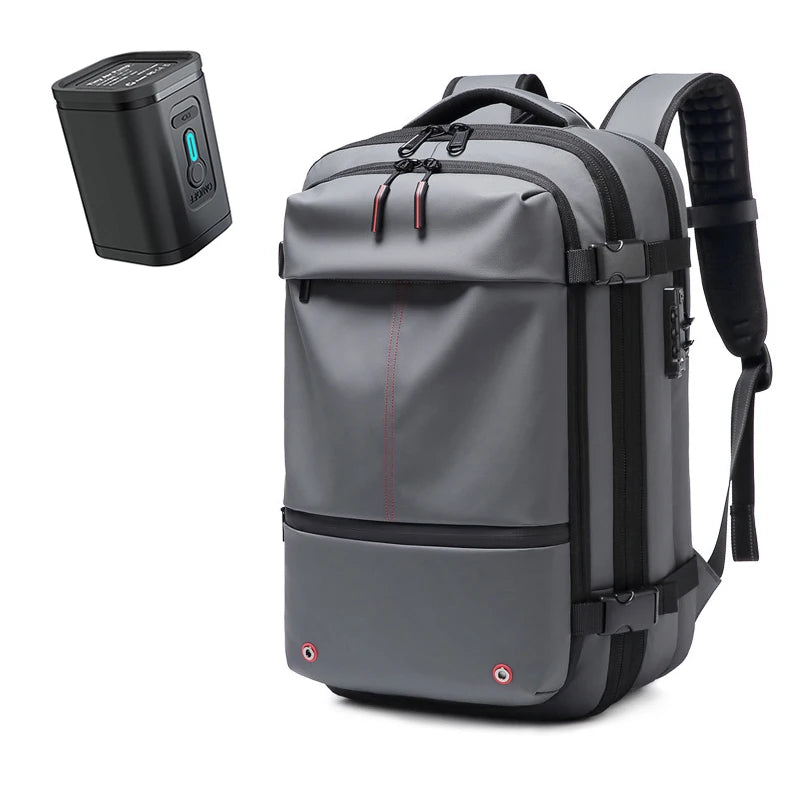Men's Travel Backpack with Vacuum Compression for 17-Inch Laptops - Versatile Business and Hiking Backpack with Large Capacity