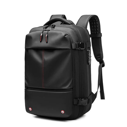 Men's Travel Backpack with Vacuum Compression for 17-Inch Laptops - Versatile Business and Hiking Backpack with Large Capacity